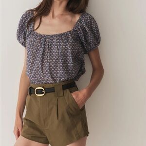 Dôen Tonya Top in Dahlia Ikat